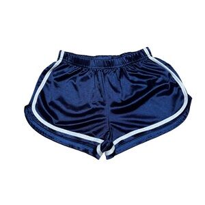 Women’s Navy Athletic Shorts with White Trim
